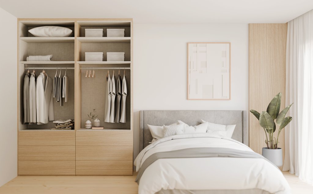 ซ่อนมุมทำงานเป็นห้องลับด้วย fitting furniture