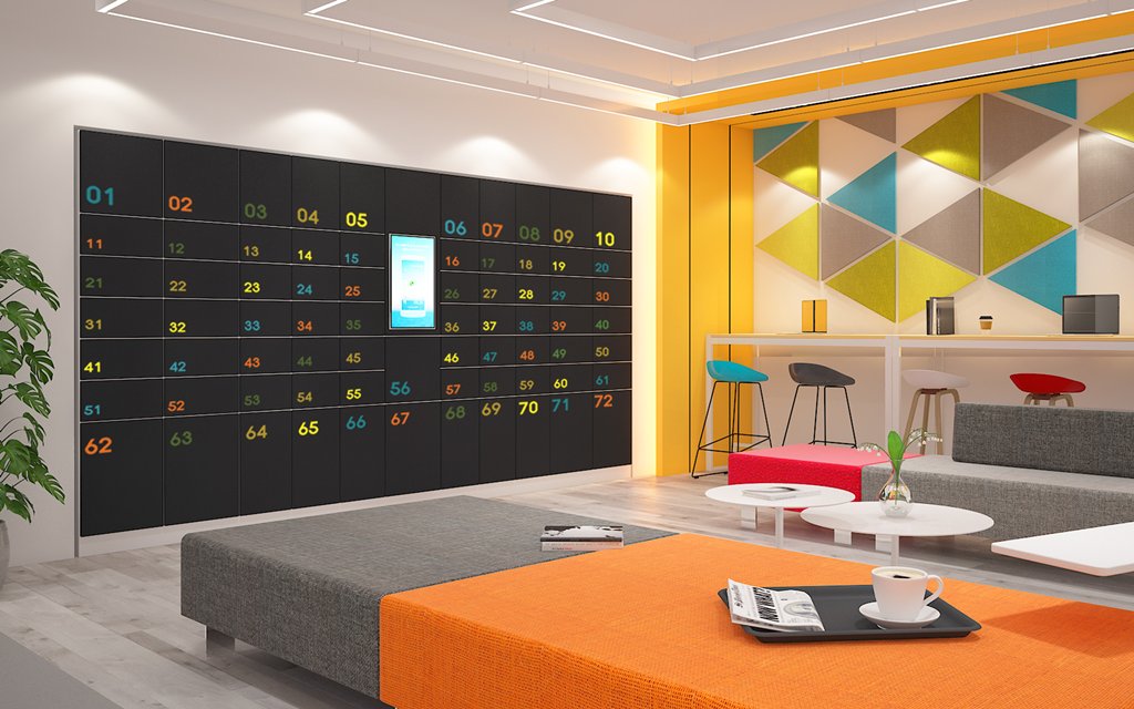 ล็อคเกอร์ใส่ของพนักงาน ออฟฟิศ Hybrid Working