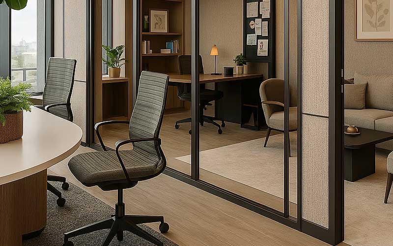 ออกแบบห้องทำงานผู้บริหารใน Co-Working Space 